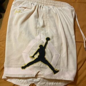 Super Rare Jordon Pink Corduroy Drawstring Basketball 🏀 Shorts